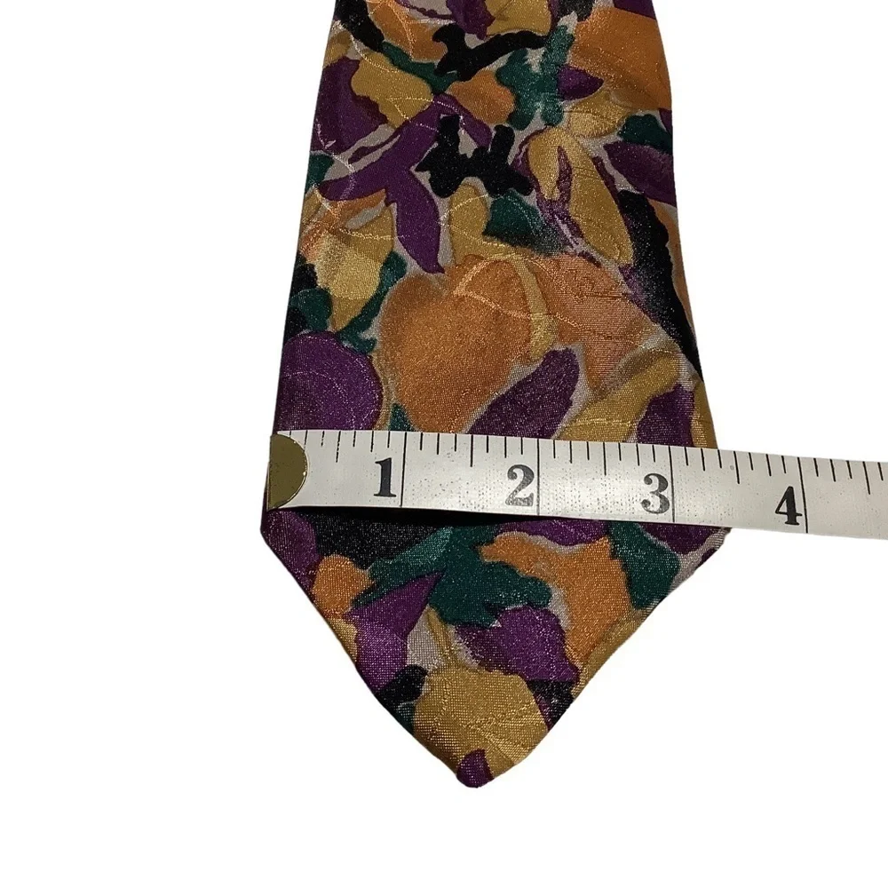 BOSTON TRADERS Abstract Floral Silk‎ Blend Neck Tie Lot OS